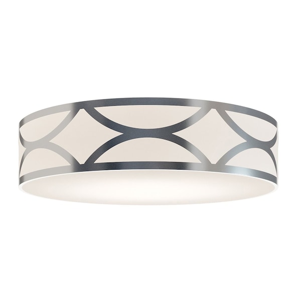 Afx Lake 30 in. LED Flush Mount - Painted Nickel LAKF30LAJUDNP - main